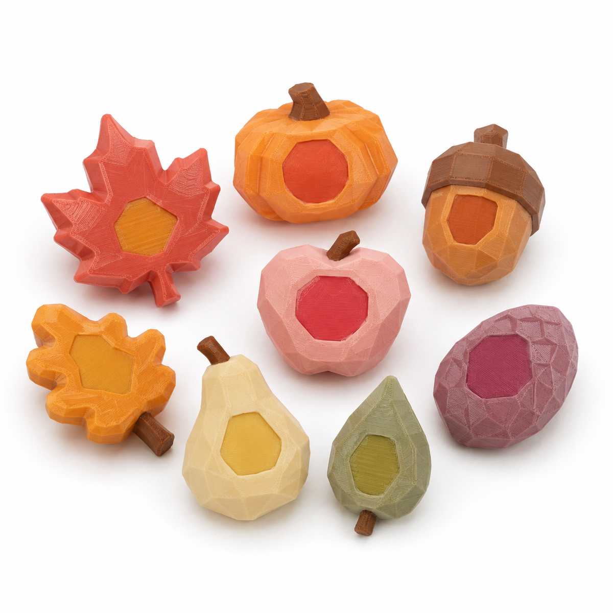 Autumn Color Shifter Set with leaves, pumpkins, acorns, and harvest shapes